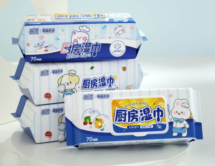蓝漂萌宠厨房湿巾2包装